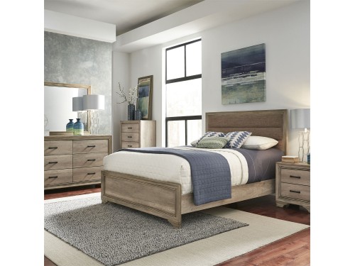 Sun Valley King California Uphosltered Bed, Dresser & Mirror, Chest, Night Stand