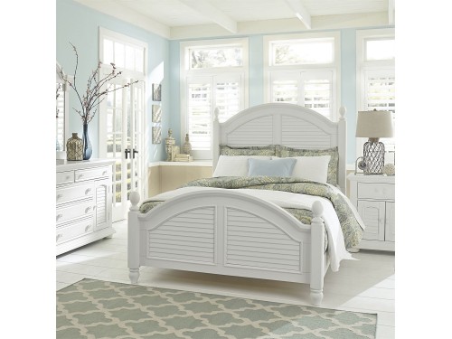 Summer House I Poster Bed, Dresser & Mirror, Chest, NS