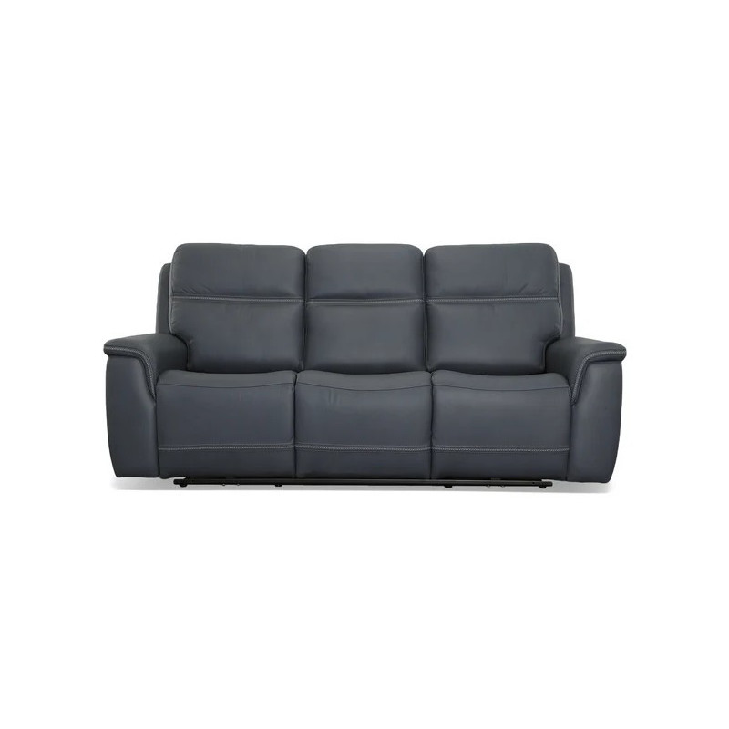 Sawyer Leather Power Reclining Sofa with Power Headrests & Lumbar