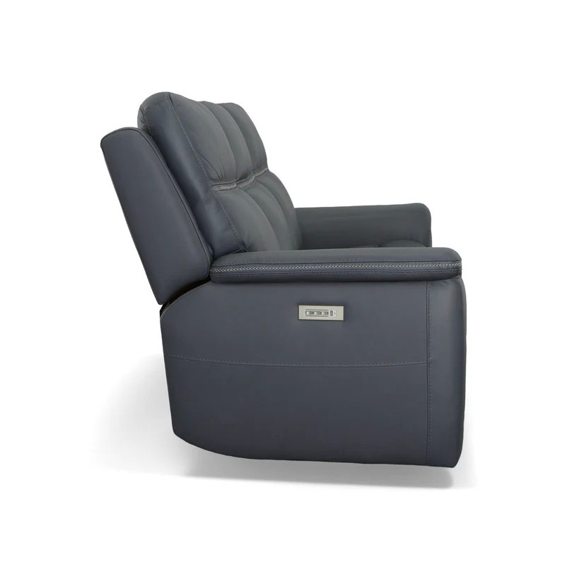 Sawyer Leather Power Reclining Sofa with Power Headrests & Lumbar