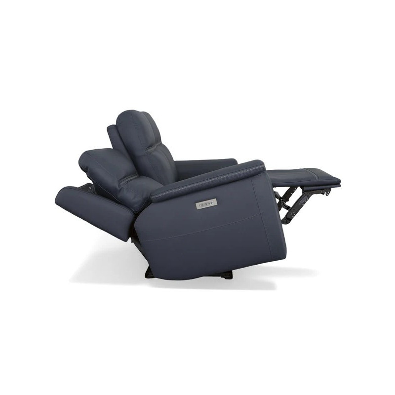 Sawyer Leather Power Reclining Sofa with Power Headrests & Lumbar
