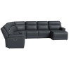 Sawyer Leather Power Reclining Sectional with Power Headrests & Lumbar