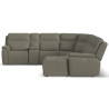Sawyer Leather Power Reclining Sectional with Power Headrests & Lumbar