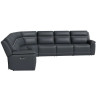 Sawyer Leather Power Reclining Sectional with Power Headrests & Lumbar