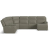 Sawyer Leather Power Reclining Sectional with Power Headrests & Lumbar