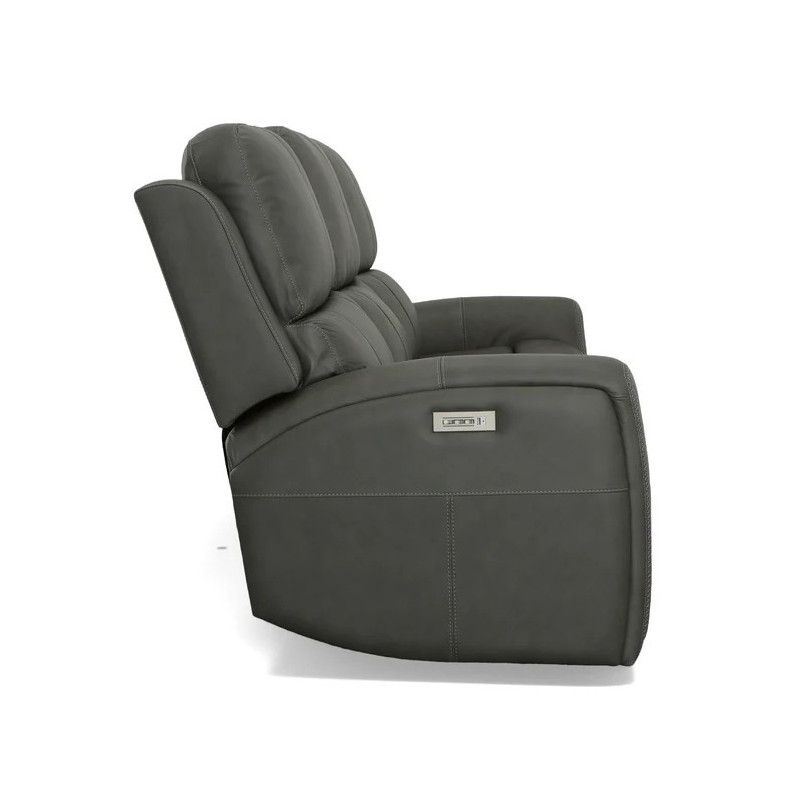 Linden Leather Power Reclining Sofa with Power Headrests & Lumbar