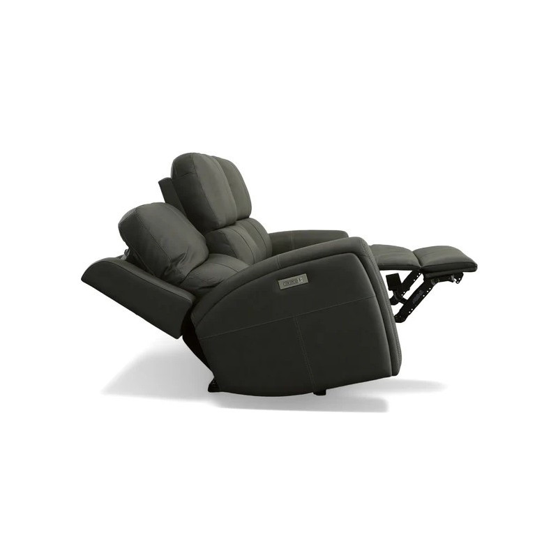 Linden Leather Power Reclining Sofa with Power Headrests & Lumbar