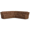 Linden Leather Power Reclining Sectional with Power Headrests & Lumbar