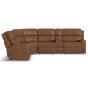 Linden Leather Power Reclining Sectional with Power Headrests & Lumbar