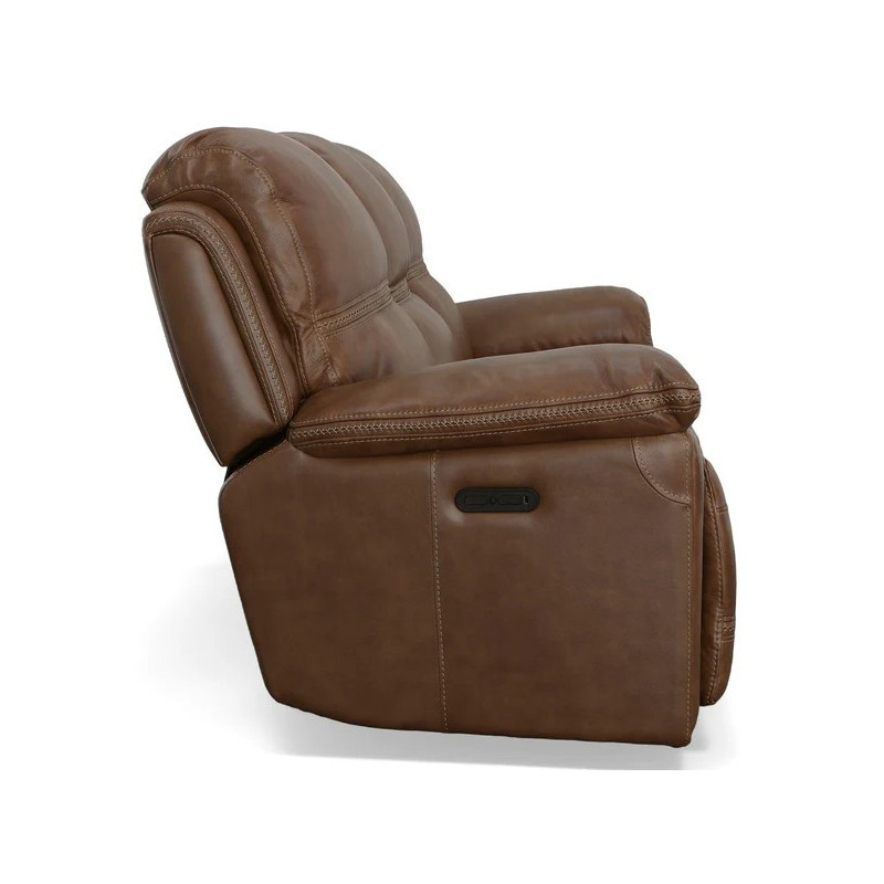 Fenwick Leather Power Reclining Sofa with Power Headrests