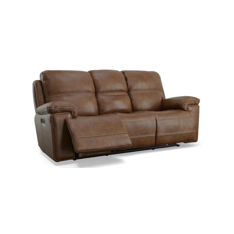 Fenwick Leather Power Reclining Sofa with Power Headrests