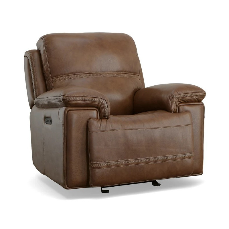Fenwick Leather Power Gliding Recliner with Power Headrest
