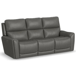 Carter Power Reclining Sofa with Console & Power Headrests & Lumbar