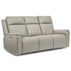 Vernon Power Reclining Sofa with Power Headrest, Lumbar, Heat & Massage