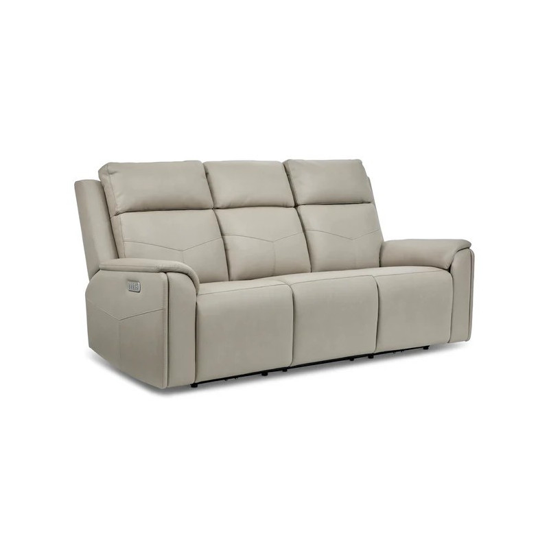 Vernon Power Reclining Sofa with Power Headrest, Lumbar, Heat & Massage