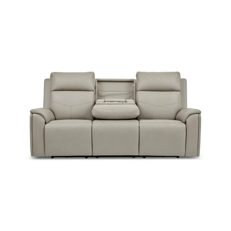 Vernon Power Reclining Sofa with Power Headrest, Lumbar, Heat & Massage
