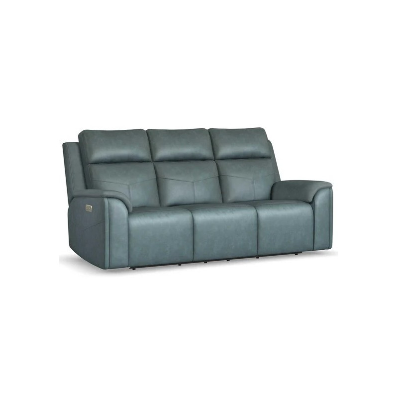 Vernon Power Reclining Sofa with Power Headrest, Lumbar, Heat & Massage