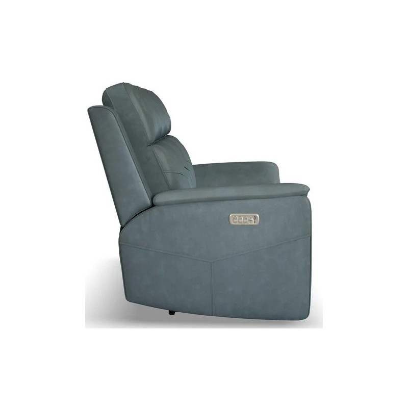Vernon Power Reclining Sofa with Power Headrest, Lumbar, Heat & Massage