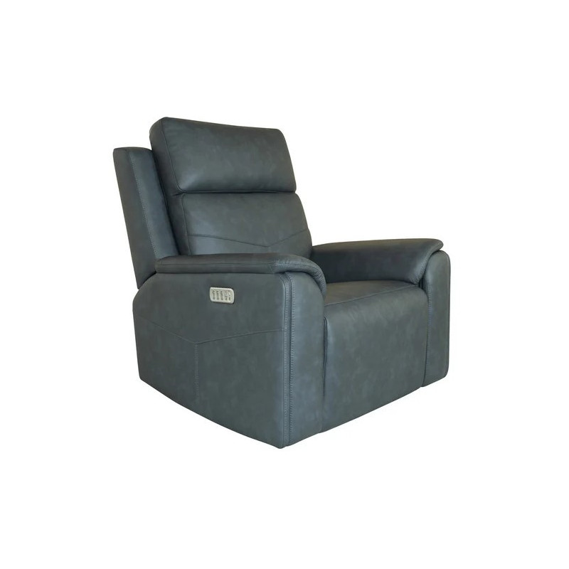 VernonPower Swivel Gliding Recliner with Power Headrest, Lumbar, Heat & Massage