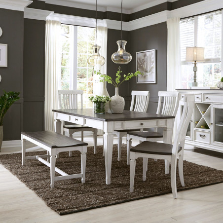Allyson Park 6pc.Dining Set w/Bench