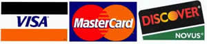 We accept most major credit cards