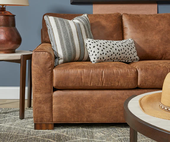 Jasper Leather Sofa by Flexsteel