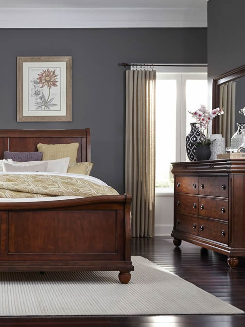 Rustic Traditionas Bed and Dresser